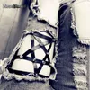 Rock Pub Girl Garter Belt 2017 Rivets Harajuku Women Punk Leg Ring Lår Harness Heart strumpeband Justerbar storlek för kvinnor Sexig Toy264T