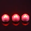 10pcs/Lot 3CM Mini Under Vase Floral Light 3LED Submersible Wedding Tower Tea Lights With Remote