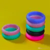 Multi-kleuren siliconen ring ronde silicagel ringen voor mannen en vrouwenkunsten en ambachten geschenk 0 8FB bb