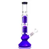 Hookah 6 ramion Percolator Glass Bong Rury wodne niebieskie rurę palenia DAB RIN Classics Bongs Bongs