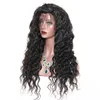 Full Density 7A Kvalitet Glueless Full Spets Wig Virgin Brazilian Human Hair Spets Front Wig Deep Loose Wave med naturlig hårfäste9140353