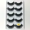 3D Mink False Eyelashes Reusable 12sytles 100% Real Siberian Hair Strip False Eyelash Makeup Long Eyelash Mink Lashes Extension drop ship