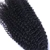 9A Högkvalitativ nageljusterad hår peruansk kinky Curly Remy Hair 3 buntar Brasilianska Raw Virgin Indian Hair Extensions