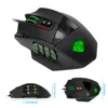 Souris de jeu USB Rocketek 16400DPI 19 boutons design ergonomique pour accessoires informatiques de bureau souris programmable gamer lol PC