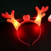 LED -gevir lyser upp pannband blinkande hårpinnar halloween julfest cosplay prop lightemiting xmas hjort hår accessorie6973374