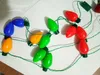 Christmas Holiday Flashing Light Bulbs Necklace LED Necklaces for Christmas Decorations Gift Supplies Party candy cane necklace JL4181