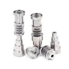 Clou en titane GR2 10mm 14mm 18mm 6 IN 1 Enails réglables sans dôme M F Joint pour 16mm ou 20mm Enail Coil Bongs en verre