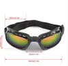 Zusammenklappbare Vintage-winddichte, staubdichte Motorradbrille, Skibrille, Off-Road-Rennbrille, verstellbares elastisches Band9599328