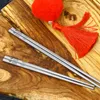 Chopsticks Keith: titanium chopsticks and titanium chopsticks are used for outdoor camping tableware metal solid chopsticks.