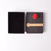 [DDisplay]ユニバーサルスタイルブラックジュエリーセットボックス、トレンド愛好家リングケース、ネックレス用素敵なジュエリーボックス、祭り赤い花ブレスレットディスプレイ