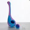 Water Monster Silicone Water Pipe With Galss Bowl Flexible Smoking Pipe Good Grade Silicon Colorful Silicon Bongs9047510