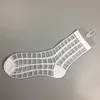 Frill Trim Breattable Glass Silk Socks Transparent Ankel Sheer Mesh Free Shpping A-0495