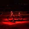 USB recarregável dianteira de bicicleta traseira luz laser laser de bicicleta taillight ciclismo capacete lâmpada de luz montagem acessórios de bicicleta
