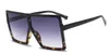 Oversized zonnebril Dames Vierkant Zonnebril Bruin Zwart Roze Lens Shades UV400 Dames Goggles