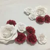 12 unids Simulación de Cartón Papel Gigante Rosa Flores Escaparate Telones de Fondo de La Boda Apoyos flores artificiales para decora o