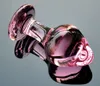 Män gay rosa kristall rumpa pluggar set pyrex glas anal dildo boll pärla falsk penis kvinnlig onani sex leksakssats för vuxna kvinnor1308954