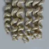 Brazilian Loose Wave Hair Tape In Human Hair Extensions 12 "14" 16 "18" 20 "22" 24 "100G 40PCS Skin Weft Blonde Tape Hair Extensions