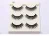 Valse wimpers 3 paren natuurlijke valse wimpers dikke make -up echte 3D nerts lashes zachte wimperverlenging nep oogwapens