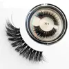 3D nerts zachte valse wimpers 20 mm 10 stijlen Ronde Case 1 Paar Lang dikke kruis Natuurlijke make -up Faux Oogwimpers Extensie YG