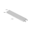 Freeshipping aluminium 41 x 200 x 12mm Internt flödeskanal Extrudering bildar vattenkylning Heatsink Block WaterBlock flytande kylare för CPU