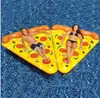 inflatable pizza mattress swimming pool floating pizza swim rings air lounge raft water sport toy leisure water bed raft row