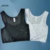 Sous-vêtements pour femmes Corsets Lesbian Tomboy Short Mesh Fabrice Respirant Poitrine Binder 3 Boucles Corset Trans Cosplay Breast Binder Gilet pour l'été