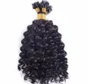 Marque Elibess 300gr 14 16 18 20 22 24 micro anneau indien remy extensions de cheveux humains cheveux bouclés profonds livraison