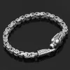 2021 tennis men stainless steel nordic viking odin wolf dragon king chain amulet bracelet -23cm