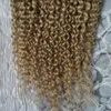 Mongolian kinky curly clip in hair extensions 7pca 100g clip in afro hair extension 10"-26" african american clip in human hair extensions