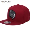 [Hatlander] Broderi Skull Baseball Caps Hats Hip Hop Snapbacks Flat Brim Bones Gorra Sport Snapback Kepsar för Män Kvinnor Unisex