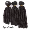 8-10inch Spring Twist Braid Fasci di capelli intrecciati sintetici Cucire nelle estensioni dei capelli 3 pezzi / pacco