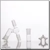 Hosahs 90/45 grader Reclaimer Set for Glass Bong Oil Rig Have 14 18 Man and Female Adapter Komplett ny design