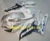 Top-rated kit de Juntas para SUZUKI GSXR1000 K5 05 06 GSXR 1000 2005 2006 ABS Novo Branco azul Carimbos + Presentes SE32