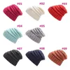 Bonnets unisexes élégants tricotés, casquette décontractée, automne-hiver, pour femmes et hommes, cadeau de noël multicolore