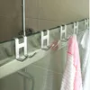 4шт космический алюминиевый металлический дверной крюк кадр свободный отверстие настенный крюк полотенце стойки держатель ключа органайзер аксессуары для ванной комнаты