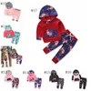 Ins babykleding sets katoen warme kinderen hoodie jassen broek 2 stks set lange mouw kid outfits schattig kind pakken kinderkleding DHT495