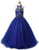 Glitz Girls Chepeant Dress Dress Dablehole Back Crystal Beadings Halter Детское платье для бала платья для выпускного платье