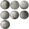 US 1798 -1804 7ピースドレープバストドル紋章イーグルシルバーメッキコピーコインメタルクラフトダイ製造工場Price