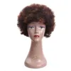 6 inç Kinky Kıvırcık Afro Peruk Kadınlar Için Kısa Peruk Sentetik Saç Düşük Sıcaklık Fiber Cosplay Peruk