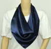 Новый квадратный мужчины женщины Шелковый твердый шарф равнина чистый шелк атласные шарфы шаль обернуть шейные платки 12 мм толщиной 70*70 см унисекс #4056