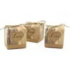 Wood Grain Heart Hollow Candy Boxes Retro Kraft Wedding Favors Christmas Anniversary Party Gift Paper Box 50pcs lot2488739