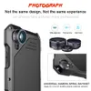 Telefooncase lens voor iPhone x Hoge impact beschermende rugschaal met 3 afzonderlijke externe cameralens groothoek fisheye macro mobiele telefoon lens