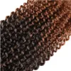 TOMO Crochets Braids Mali Bob Ombre Braiding Hair Synthetic Afro Kinky Curly Hair Extension Mixed Black Purple Brown Curly Crochet7420413