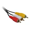 1.8m 6ft vergulde AV RCA Video Audio A / V Composiet kabel Cord Lood voor Sega Saturnus DHL FEDEX EMS GRATIS schip