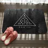 Alphabet Forest Triangle Match Bath Mat ￠ la salle de bain Chauffage de porte de salle de bain Porte de salle de bain Super absorbant Tapis sans glissement Soft Flannel Bath Mats297H