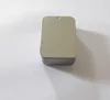 Caixa de lata Top de cor de cor de cor de prata lisa de atacado, estojo de caixa USB de doces retângulo, frete grátis W7488