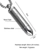 Punk Stainless Steel Mężczyźni Modlitwa Placy Hollow Bullet Vintage Krzyż Naszyjnik Wisiorek Łańcuch Człowiek Party Biżuteria Collier H017