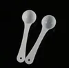1000pcs 1G Professional Plastic 1 Gram Scoops Spoons For Food Milk Washing Powder Medcine White Measuring Spoons SN2205