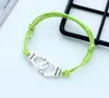 50pcs/lot Handcuffs Bracelets For Women Lovers Lettering Freedom Adjustable Bracelet For Women Men NEW Lovers' Bracelets