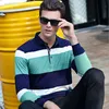 JUNGLE ZONE 2017 Tops&Tees Men's  Shirts fashion Style winter Striped color long sleeves shirt men  solid  shirt